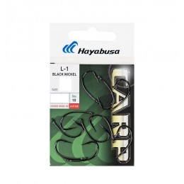 Крючки карповые Hayabusa L-1 Black Nickel №6 