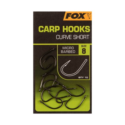 Крючки карповые Fox  Curve Shank Short, Размер 4