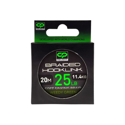 Поводковый материал CARP PRO Deligth Sinking Hooklink зеленый 25lb 20м