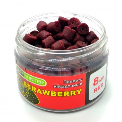 Пеллетс насадочный 8мм Red Halibut Strawberry CarpHunter 100мл Пеллетс насадочный 8мм Red Halibut Strawberry CarpHunter 100мл