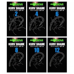 Карповые крючки Korda - Kurv Shank, Размер 4, 10 шт Карповые крючки Korda - Kurv Shank, Размер 4, 10 шт