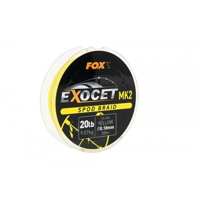 Плетенка для Спода 0.18 мм Желтая Fox 9.07 кг/20 lb, 300 Плетенка для Спода 0.18 мм Желтая Fox 9.07 кг/20 lb, 300