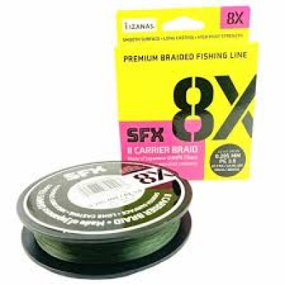 Леска плетеная SFX 8X зеленая 135 м 0.285 мм 22.3 кг PE 3