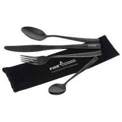 Набор столовых приборов Fox - Cookware Black Stainless Cutlery Set, 4 шт Набор столовых приборов Fox - Cookware Black Stainless Cutlery Set, 4 шт