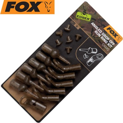Набор для скользящей оснастки Камуфляжный Fox  - Edges Camo Angled Drop Off Run Ring Kit