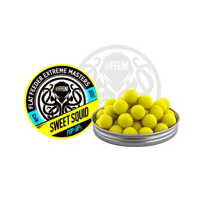 Бойлы плавающие 10 мм Сладкий Кальмар FFEM Baits