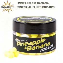 Бойлы плавающие Dynamite Baits Fluro Pop-Ups Pineapple & Banana 12мм 