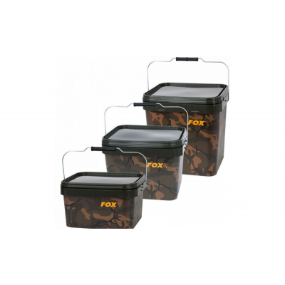 Ведро для прикормки FOX Camo Square Bucket 17L Ведро для прикормки FOX Camo Square Bucket 17L