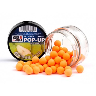 Бойлы POP-UP GBS Alkaline Pear Щелочная груша 12мм Бойлы POP-UP GBS Alkaline Pear Щелочная груша 12мм
