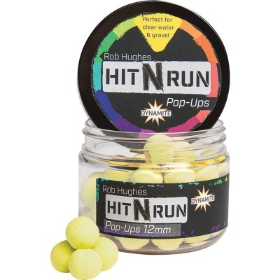 Бойлы плавающие DYNAMITE BAITS Hit n Run Pop-Up Yellow 15 мм Бойлы плавающие DYNAMITE BAITS Hit n Run Pop-Up Yellow 15 мм