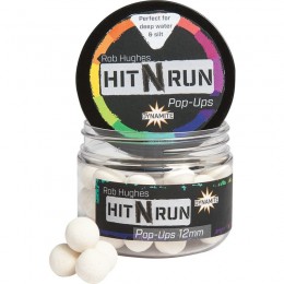 Бойлы плавающие DYNAMITE BAITS Hit n Run Pop-Up Bright White 12 мм