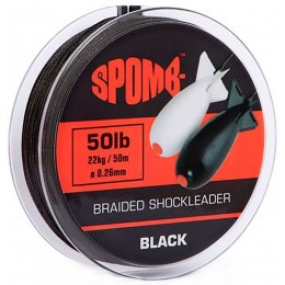 Шок-лидер плетеный Чёрный 0.26 мм Spomb22 кг / 50 lb, 50 м Шок-лидер плетеный Чёрный 0.26 мм Spomb22 кг / 50 lb, 50 м