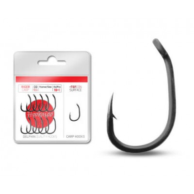 Крючки DELPHIN HOOKAIDO RIGER TEFCON Hook номер 4 Крючки DELPHIN HOOKAIDO RIGER TEFCON Hook номер 4