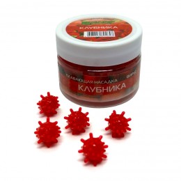 Плавающая силиконовая насадка Коронавирус Strawberry (Клубника) 12мм 40шт (красный) CARPHUNTER Плавающая силиконовая насадка Коронавирус Strawberry (Клубника) 12мм 40шт (красный) CARPHUNTER