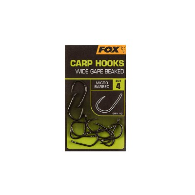 Карповый крючок Fox Carp Hooks Wide Gape номер 4