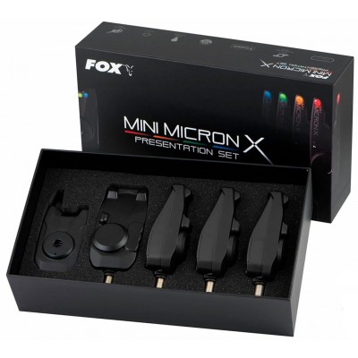 Набор сигнализаторов с пейджером Fox  - Mini Micron X 4 Rod Set 4+1