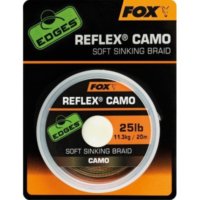 Поводковый материал без оплетки Камуфляжный Fox - EDGES Reflex Camo 11.3 кг / 25lb, 20 м Поводковый материал без оплетки Камуфляжный Fox - EDGES Reflex Camo 11.3 кг / 25lb, 20 м