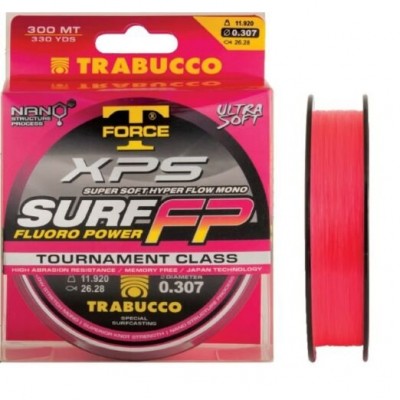 ЛЕСКА TRABUCCO T-FORCE XPS SURF FLUORO POWER 0.307 мм ЛЕСКА TRABUCCO T-FORCE XPS SURF FLUORO POWER 0.307 мм