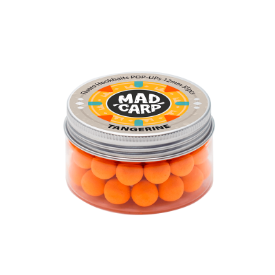 Бойлы плавающие Mad Carp Baits TANGERINE Pop-Ups (Мандарин) 12mm Бойлы плавающие Mad Carp Baits TANGERINE Pop-Ups (Мандарин) 12mm