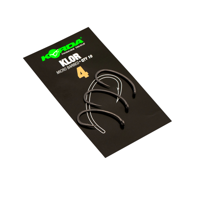 KORDA Крючок Klor №4 с микробородкой 10шт KORDA Крючок Klor №4 с микробородкой 10шт