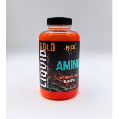 Жидкое питание NICK BAITS GOLD LIQUID AMINO (Королевская слива) 0.5 л
