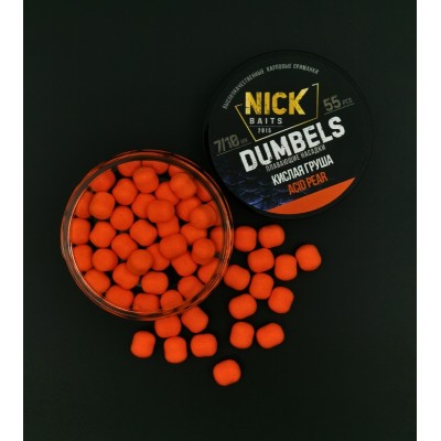 Насадки NICK BAITS DUMBELS 7/10 мм (Кислая груша) Насадки NICK BAITS DUMBELS 7/10 мм (Кислая груша)