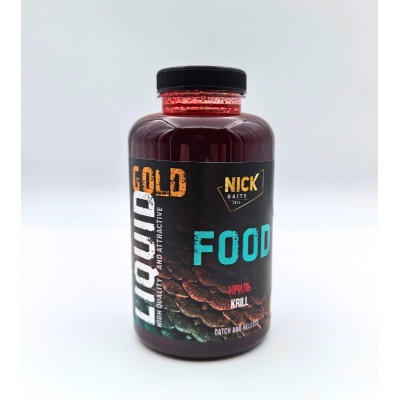 Жидкое питание NICK BAITS GOLD LIQUID FOOD (Криль) 0.5 л