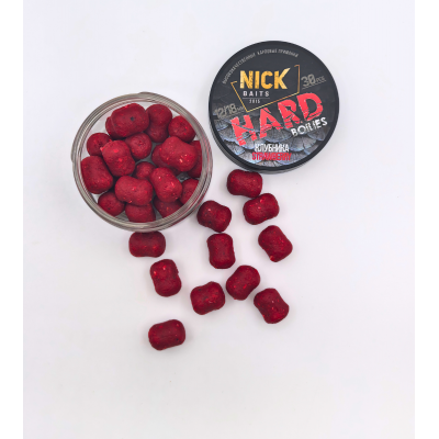 Насадки NICK BAITS HARD 18/12 мм (Клубника) Насадки NICK BAITS HARD 18/12 мм (Клубника)