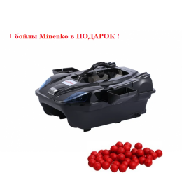 Прикормочный кораблик BOATMAN LEADER Pro BLACK с эхолотом и автопилотом