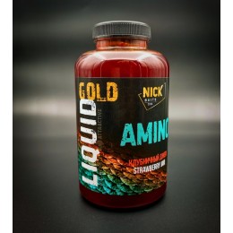 Жидкое питание NICK BAITS GOLD LIQUID AMINO (Клубничный джем) 0.5 л Жидкое питание NICK BAITS GOLD LIQUID AMINO (Клубничный джем) 0.5 л