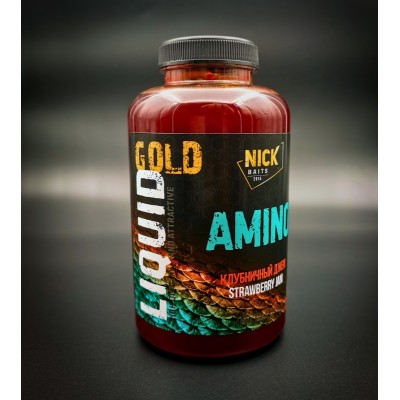 Жидкое питание NICK BAITS GOLD LIQUID AMINO (Клубничный джем) 0.5 л Жидкое питание NICK BAITS GOLD LIQUID AMINO (Клубничный джем) 0.5 л