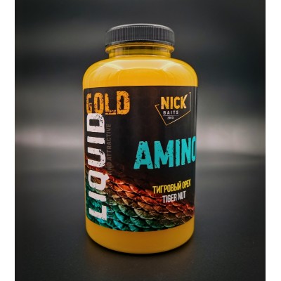 Жидкое питание NICK BAITS GOLD LIQUID AMINO (Тигровый орех) 0.5 л Жидкое питание NICK BAITS GOLD LIQUID AMINO (Тигровый орех) 0.5 л