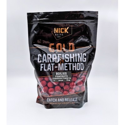 Бойлы прикормочные NICK BAITS GOLD FISHFRUITS 20 мм (Клубничный джем) Бойлы прикормочные NICK BAITS GOLD FISHFRUITS 20 мм (Клубничный джем)
