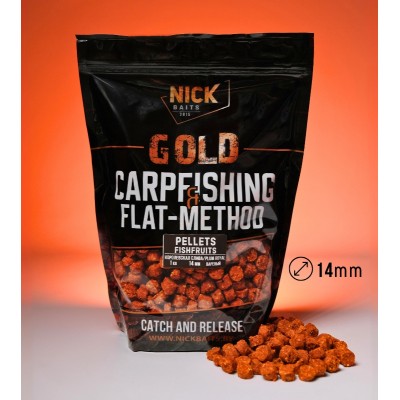 Пеллетс NICK BAITS GOLD PELLETS FISHFRUITS 14 мм (Королевская слива)