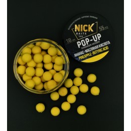 Насадки NICK BAITS POP-UP 10 мм (Ананас-Масляная кислота) Насадки NICK BAITS POP-UP 10 мм (Ананас-Масляная кислота)