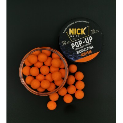 Насадки NICK BAITS POP-UP 12 мм (Кислая груша) Насадки NICK BAITS POP-UP 12 мм (Кислая груша)