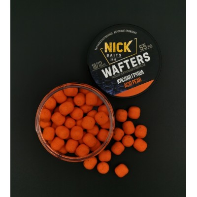 Насадки NICK BAITS WAFTERS 10/12 мм (Кислая груша)